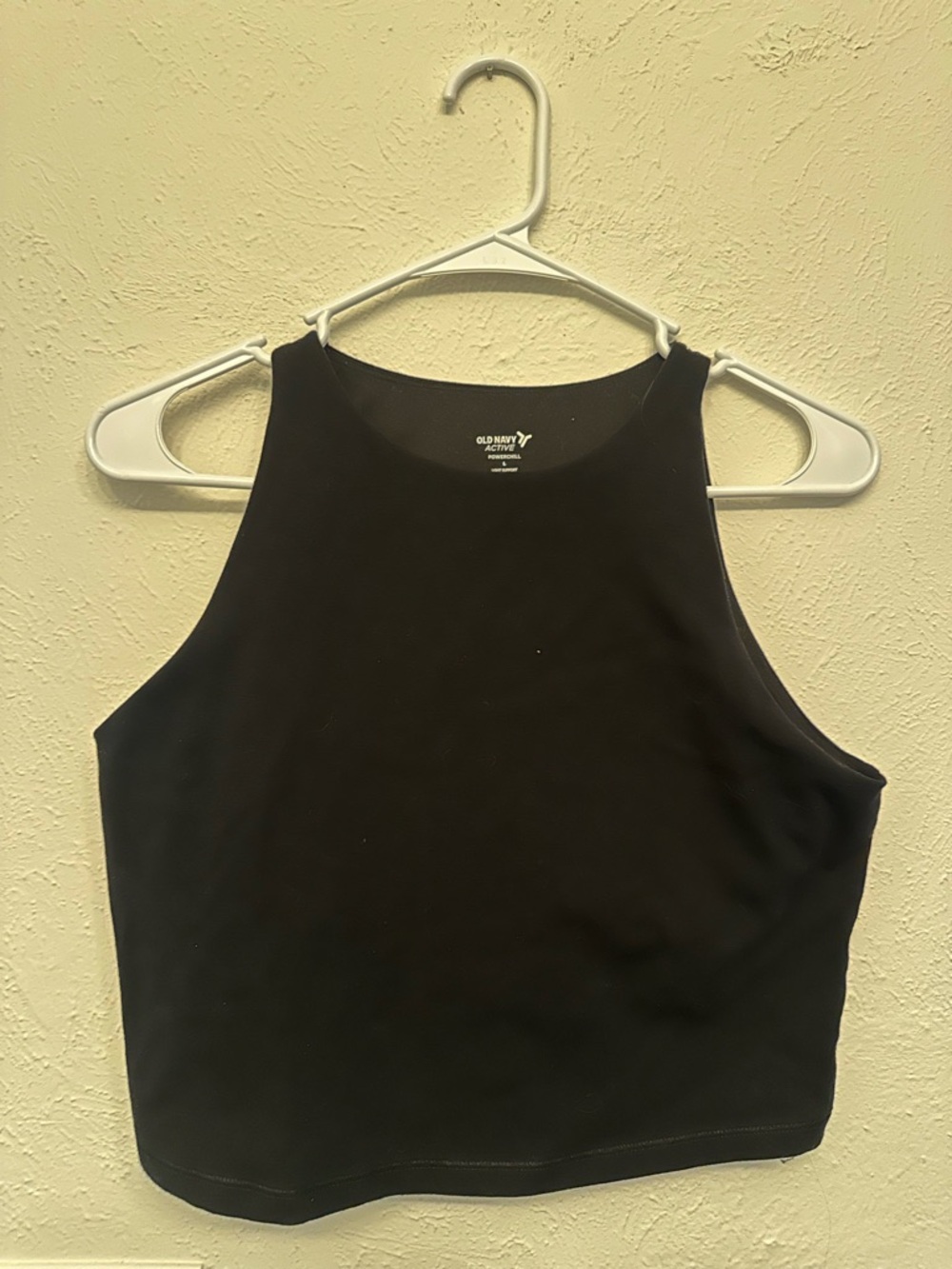 Old Navy Black High-Neck Crop Top